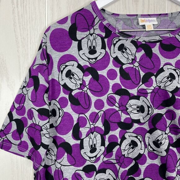 LuLaRoe Classic Mickey Mouse Disney T-Shirt Top Women's Purple Size XXS NWT - Picture 5 of 6